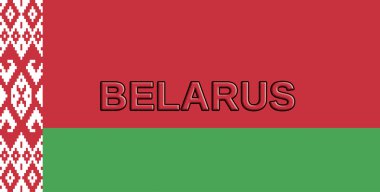 Beyaz Rusya Word bayrağı