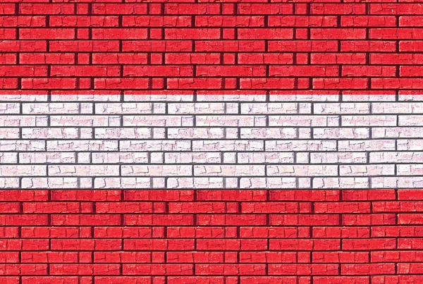 Vlag van Oostenrijk Graffiti — Stockfoto