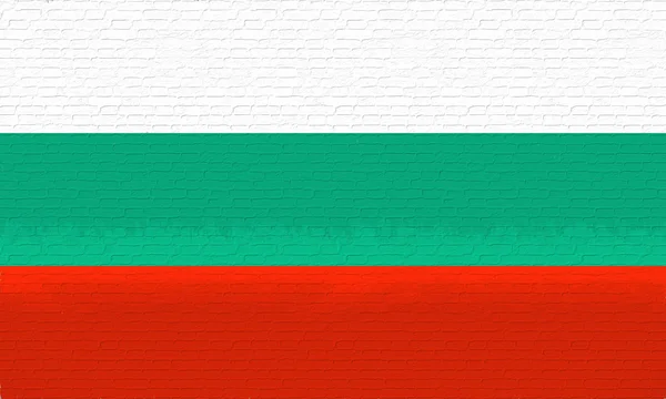 Flag of Bulgaria Graffiti — Stock Photo, Image