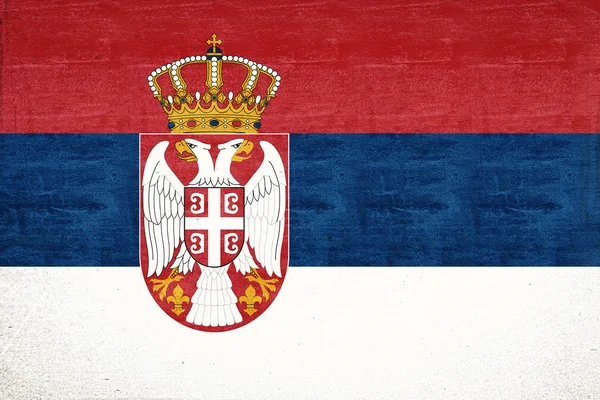 Bandera de Serbia Grunge — Foto de Stock