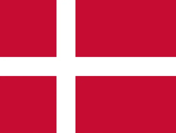 Flaga narodowa Danii — Zdjęcie stockowe