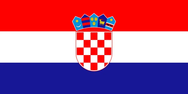 Bandera nacional de Croacia — Foto de Stock