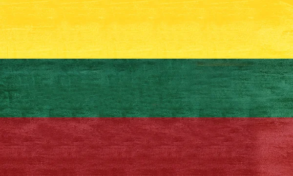 Прапор Литви гранж — стокове фото