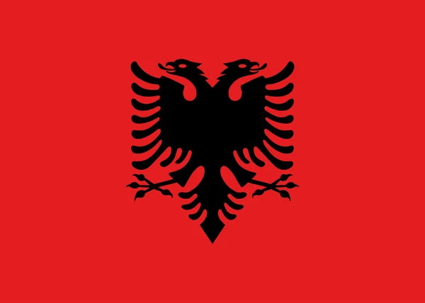 Bandeira da Albânia — Fotografia de Stock