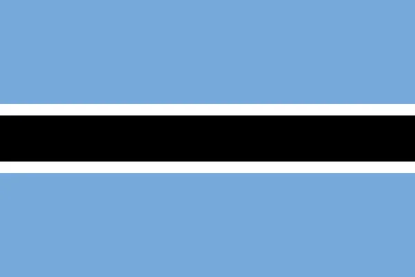 Vlajka Botswany — Stock fotografie