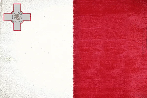 Прапор Мальти гранж — стокове фото