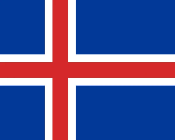 Islands flagga — Stockfoto