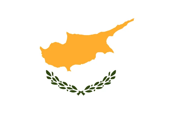 塞浦路斯国旗的 — 图库照片