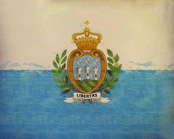 Bandera de San Marino Gunge — Foto de Stock