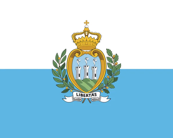San Marinos flagga — Stockfoto