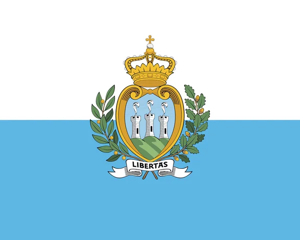 Bandera de San Marino — Foto de Stock