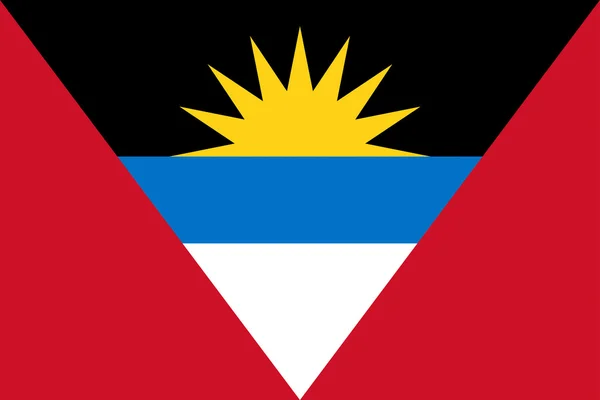 Antiguova vlajka a Barbuda — Stock fotografie