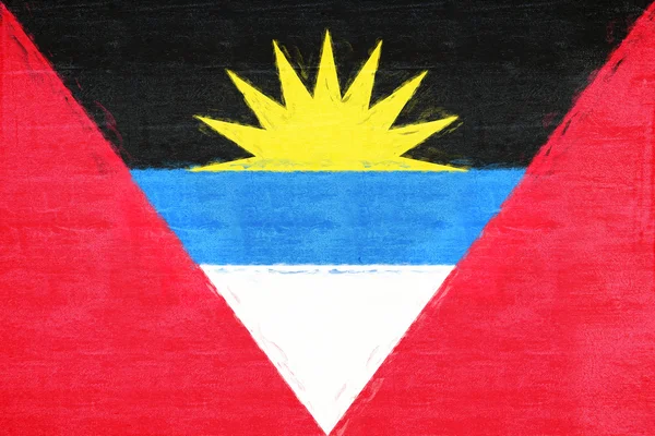 Bandeira de Antígua e Barbuda Grunge — Fotografia de Stock