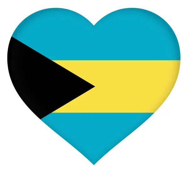 Bandeira do Coração das Bahamas — Fotografia de Stock