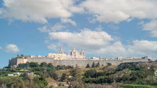 Citadella Citadel Oude Vestingstad Het Eiland Gozo Malta — Stockfoto