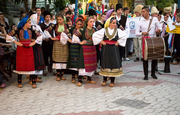 Dancers and Drummer — Stock Photo, Image