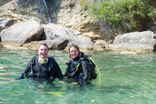 Two Divers — Stock Photo, Image