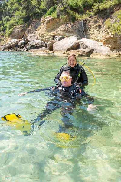 Scuba Diver διασκέδαση — Φωτογραφία Αρχείου