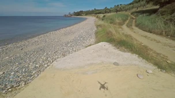 Catching a Quad Copter — Stock Video