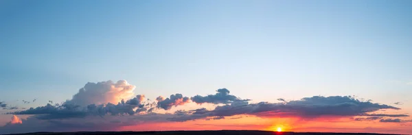 Cielo Nublado Colorido Atardecer Color Degradado Textura Del Cielo Fondo — Foto de Stock