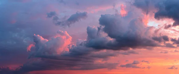 Cielo Nublado Colorido Atardecer Color Degradado Textura Del Cielo Fondo — Foto de Stock