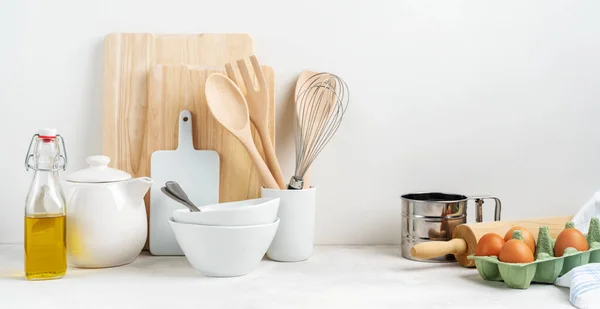 Premium Photo  Kitchen utensils on white background