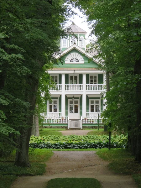 Pushkin Mountains Petrovskoe Ancestral Estate Pushkin Ancestors House Park Have — Stock Photo, Image