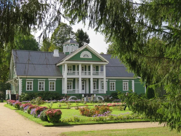 Pushkin Mountains Petrovskoe Ancestral Estate Pushkin Ancestors House Park Have — Stock Photo, Image