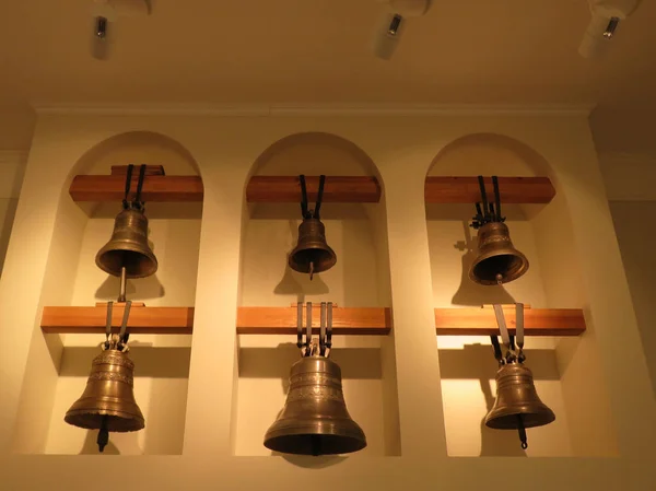 Rusko Město Valdai Exponáty Bell Museum Tyto Zvony Byly Vytvořeny Stock Snímky