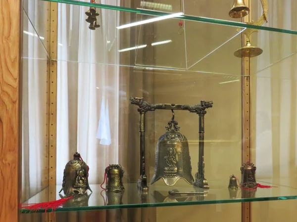 Rusko Město Valdai Exponáty Bell Museum Tyto Zvony Byly Vytvořeny Stock Fotografie