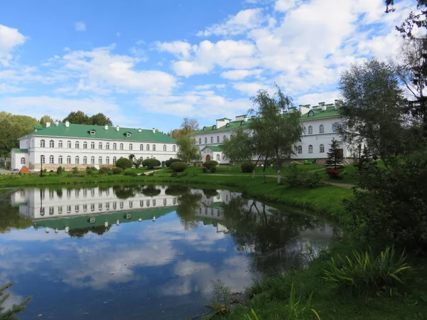 Monastery Village Elizarovo Pskov Region 2000 Ancient Monastery Restored Began — Stock Photo, Image