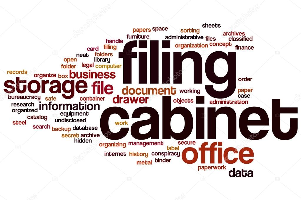 Filing word cloud Stock Photo by ©ibreakstock 100461008
