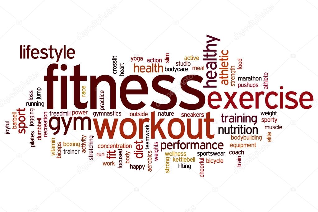 Fitness word cloud — Stock Photo © ibreakstock 100461248