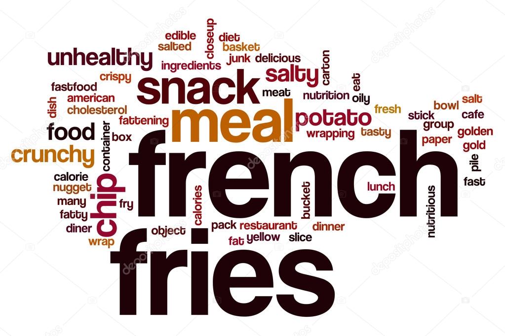 French fries word cloud — Stock Photo © ibreakstock 100462122
