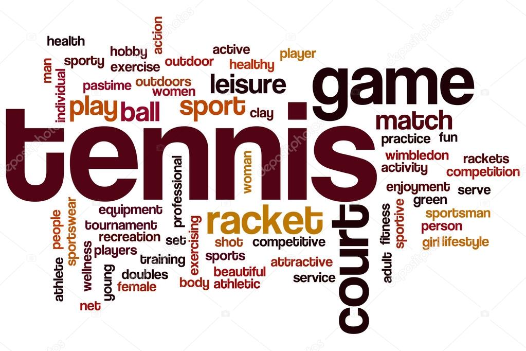 Tennis word cloud Stock Photo by ©ibreakstock 101299686