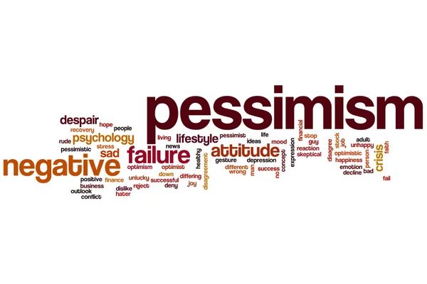 Pessimism word cloud