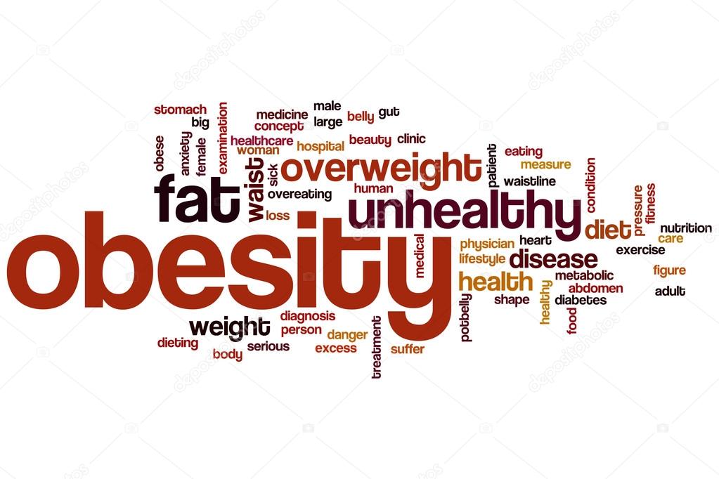 Obesity word cloud — Stock Photo © ibreakstock 102904028