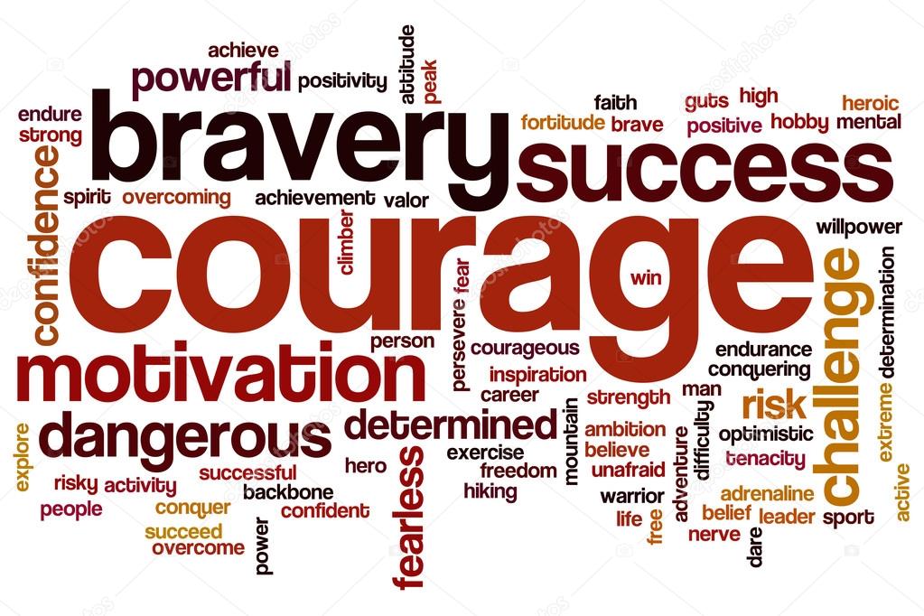 Courage word cloud ⬇ Stock Photo, Image by © ibreakstock 105194598