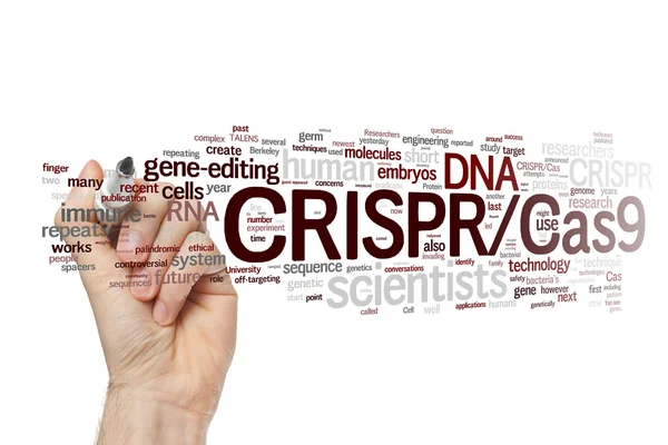 Hand writing CRISPR/Cas9 and related words