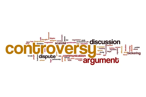 Controversy word cloud concept