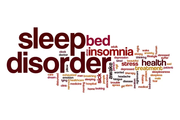 Sleep disorder word cloud concept