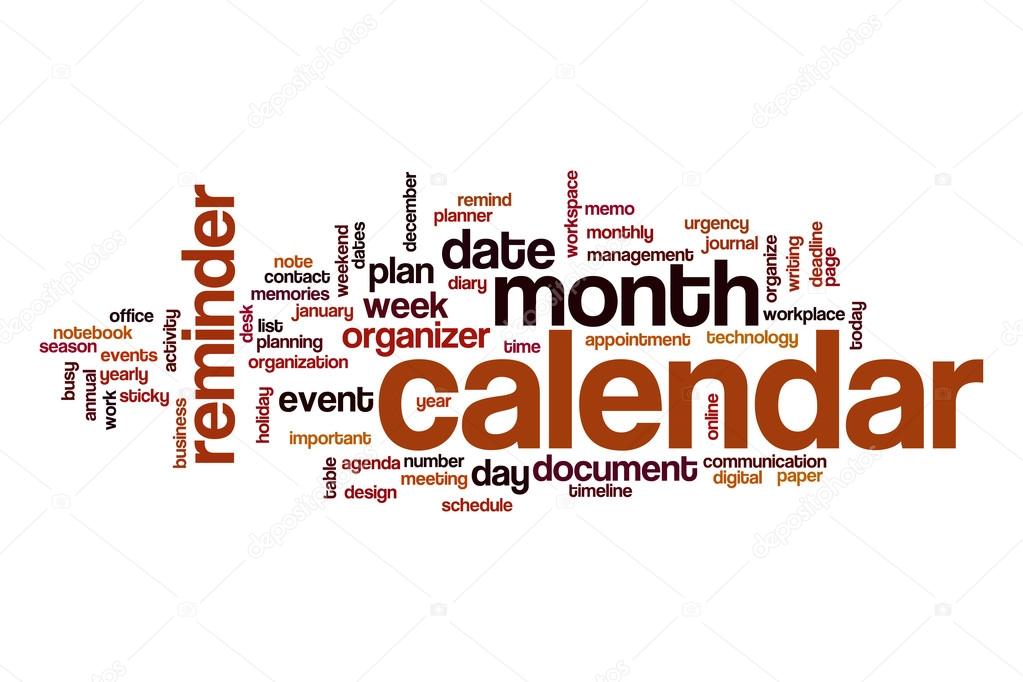 Calendar word cloud — Stock Photo © ibreakstock 119596690