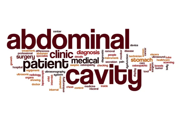 Abdominal cavity word cloud — Stock Image Abdominal cavity word cloud Stock Picture