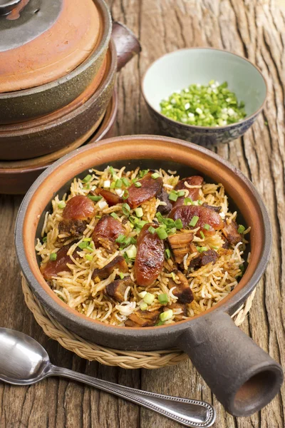 Hong Kong Clay Pot Rice; незаостренный файл Лицензионные Стоковые Фото