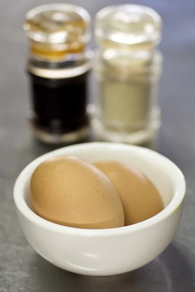 Onsen Tamago-Japon haşlanmış yumurta — Stok fotoğraf