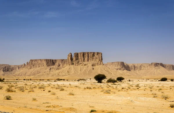 Sandsteinformationen Von Jabal Tuwaiq Bei Riad Saudi Arabien — Stockfoto