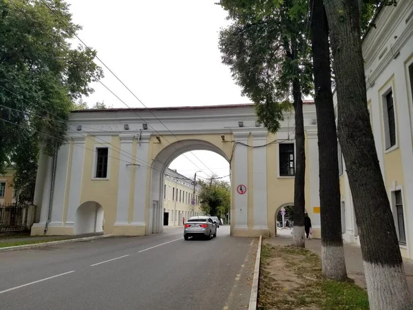 Kaluga Rusia Agosto 2021 Puerta Occidental Calle Bazhenov — Foto de Stock