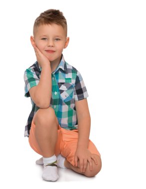 Moda sarışın çocuk