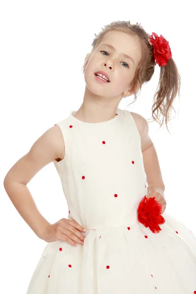 Girl in fancy dress — Stock Photo, Image