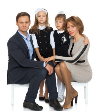 çocuklu mutlu aileler